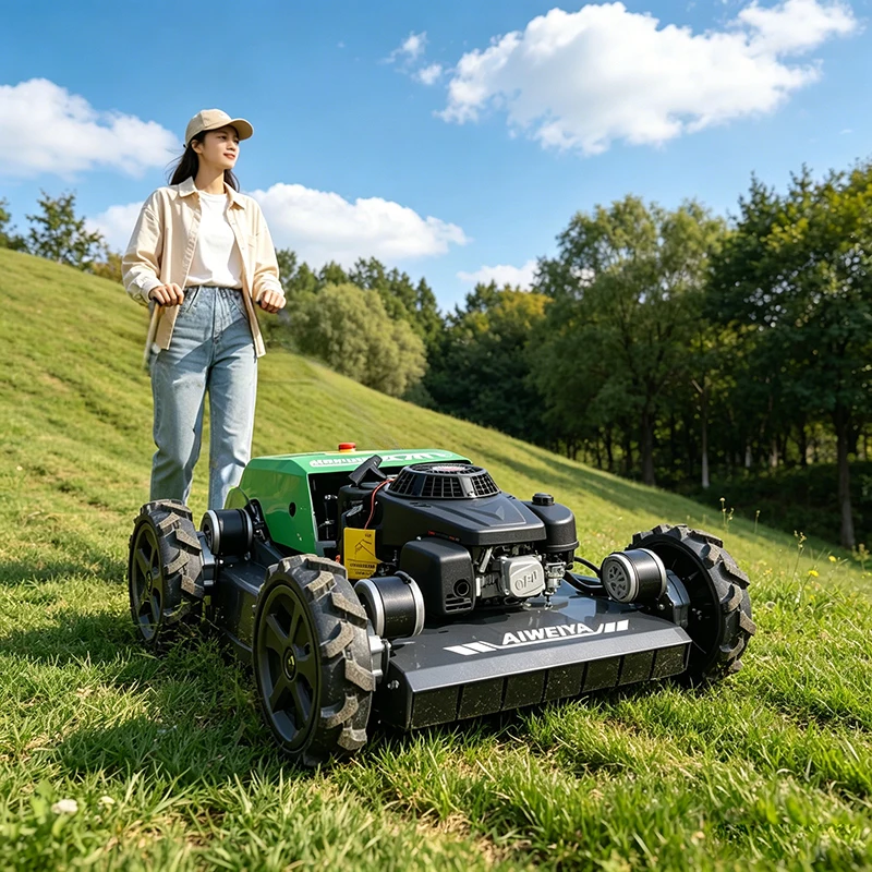 Customized Cost Effective Factory Direct Gas Self Propelled Lawn Mower Lawn Mower Robot For Small Garden Rural Farm Gentle