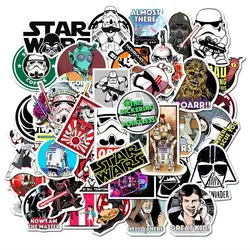 10/25/50pcs Cool Disney Star Wars Graffiti Stickers Cartoon Kids Sticker Toy telefono fai da te bottiglia d'acqua bagagli decalcomania impermeabile