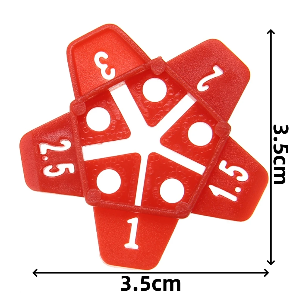 50Pcs Plastic Wall Tiles Gap Cross Locator Reusable Floor Wall Leveling Device 5-in-1 Multi-purpose Crosses Renovation Parts