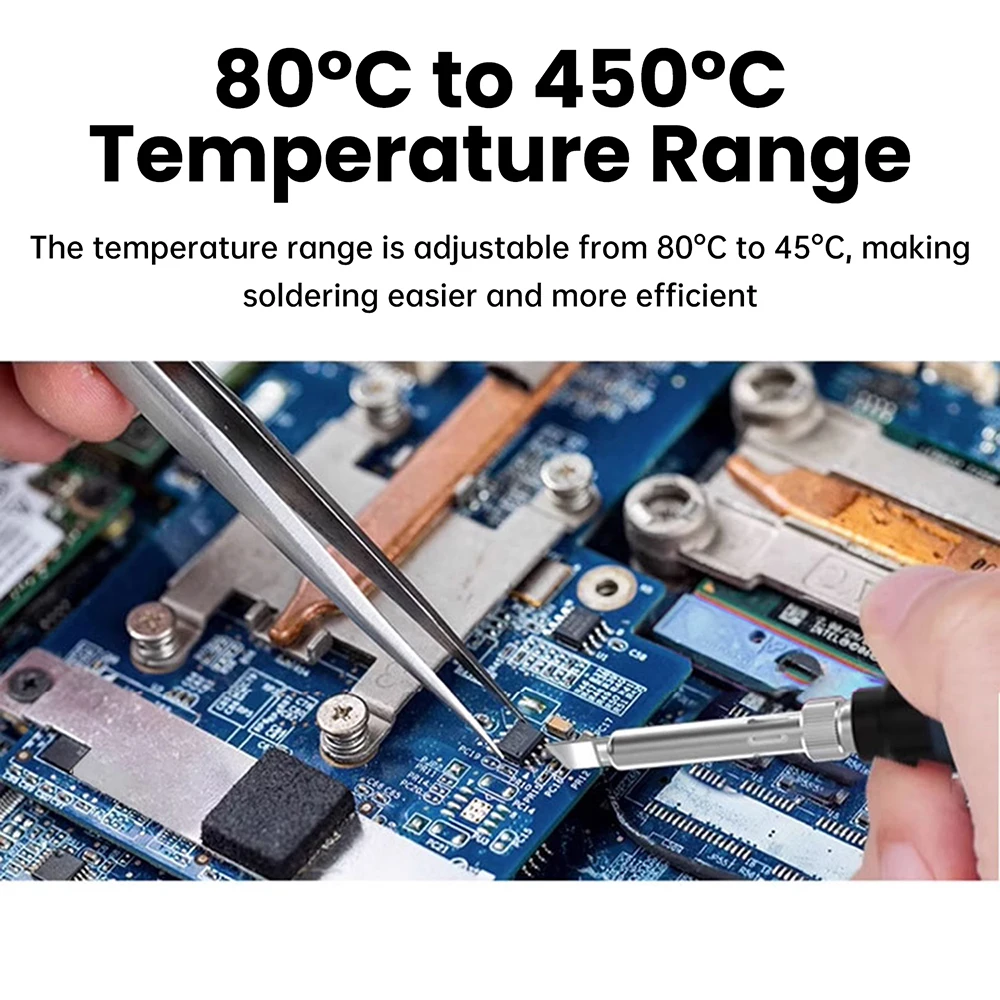 طقم مكواة لحام ذكية محمولة مع قلم لحام لاسلكي سريع التسخين من النوع C USB قابل لإعادة الشحن لإصلاح الإلكترونيات #3