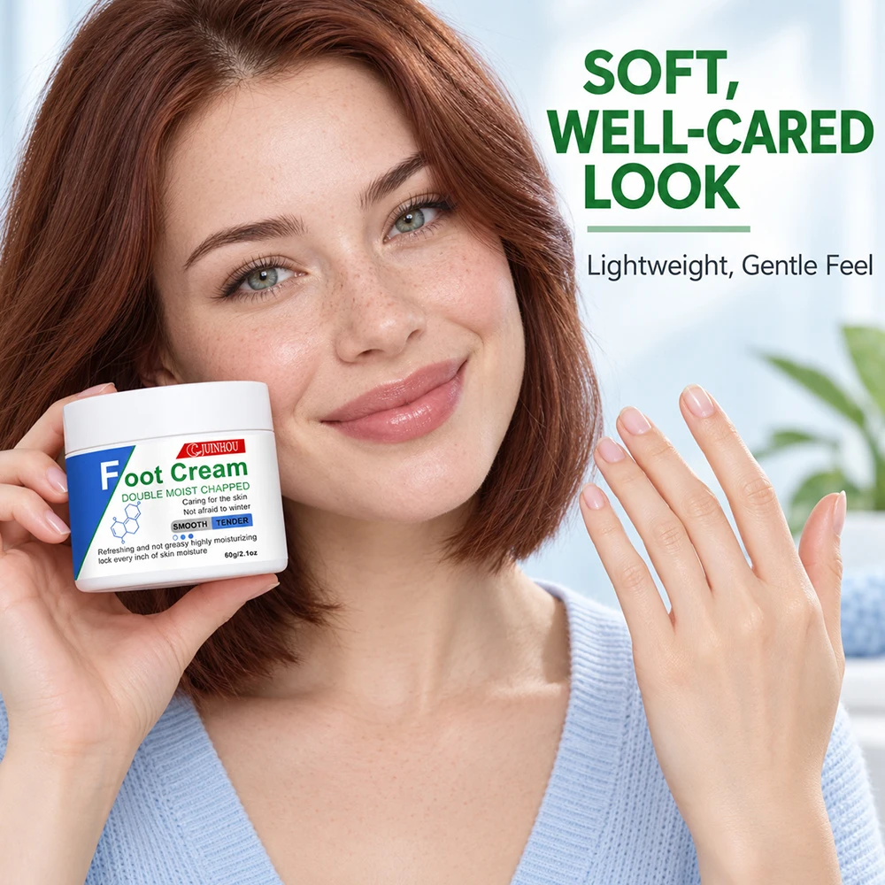 JUINHOU Hand & Foot Cream Dual Moisturizing For Chapped Skin Softening Rough Dry Feet Cracked Heels Winter Ready All Skin Types