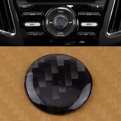 Carbon Fiber Interior Multimedia Key Button Cover Decor Control Trim Fit for Ford Focus RS ST MK3 2013 2014 2015 2016 2017 2018