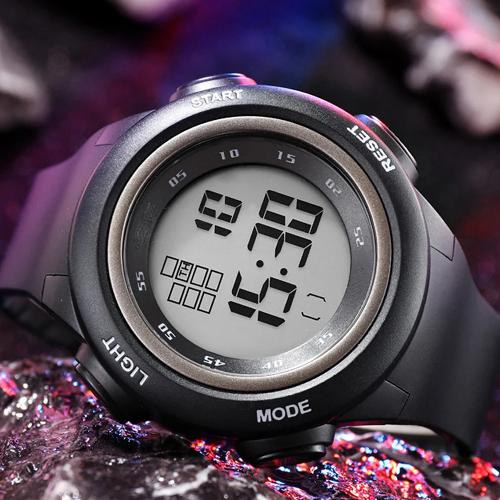 

Quartz Watches Student Electronic Watch Sports Steel Wire Black Wrist Women Toddler Waterproof Durable Silicone Stylish Casual