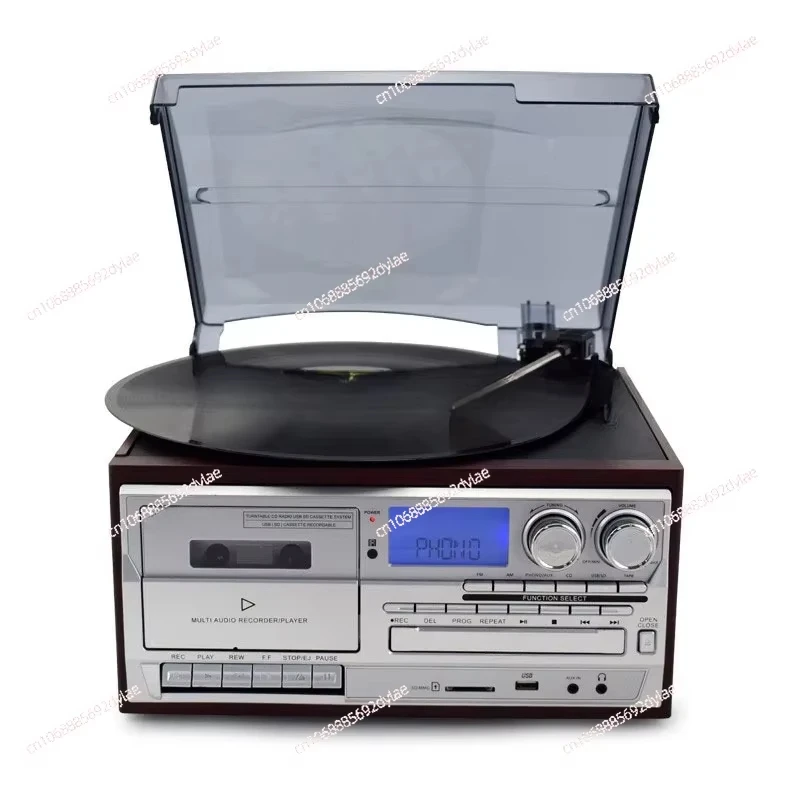 Box Type Recording and Player USB SD FM Radio Vinyl Recorder and CD Player