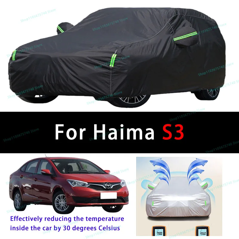 

For Haima S3 Summer Full Car Covers Outdoor Sun uv Protection Dust Cooling Protective Auto Protective Cover