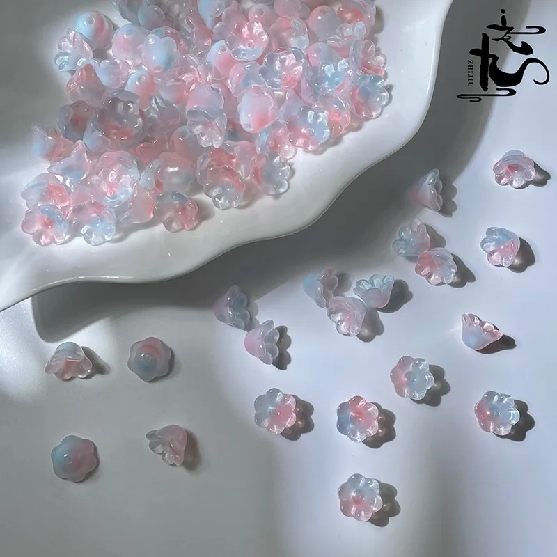 32Pcs, Morning Glory, Bell Orchid Shape, Scattered Beads, DIY, Jewelry Making, Beaded Septum, Jewelry Accessories,