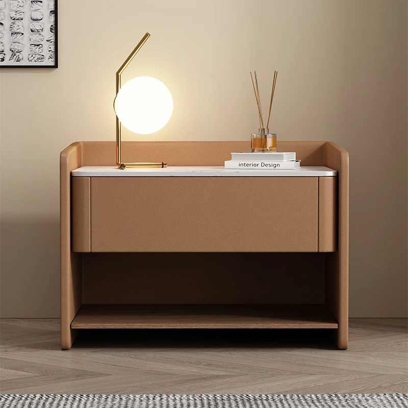 

Nordic Simple Bedside Table Storage With Drawers Glamour Elegant Bedside Table Light Luxury Mesita De Noche Bedroom Furniture