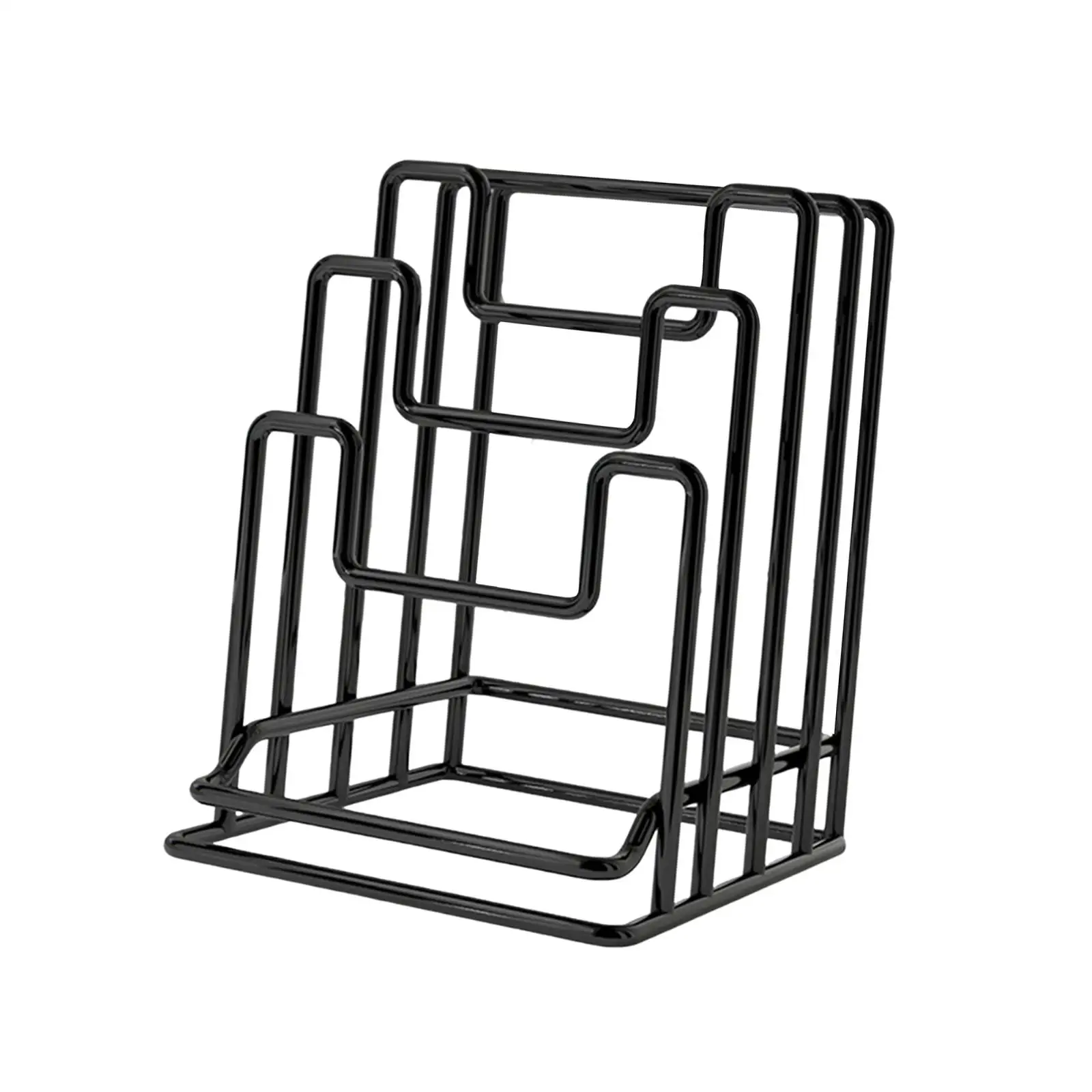 Cutting Board Holder Rack Chopping Board Organizer Metal Freestanding Space Saving Pot Lid Rack Stand for Baking Sheet Plates