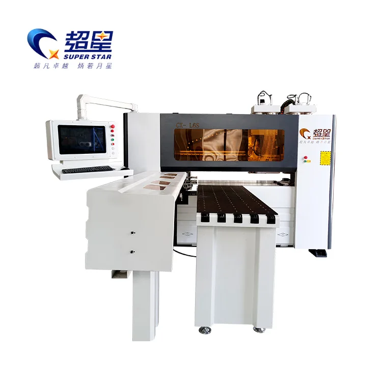 Automatic Six Sides Boring Woodworking CNC Drilling Machine 6 Sides Multi Drilling
