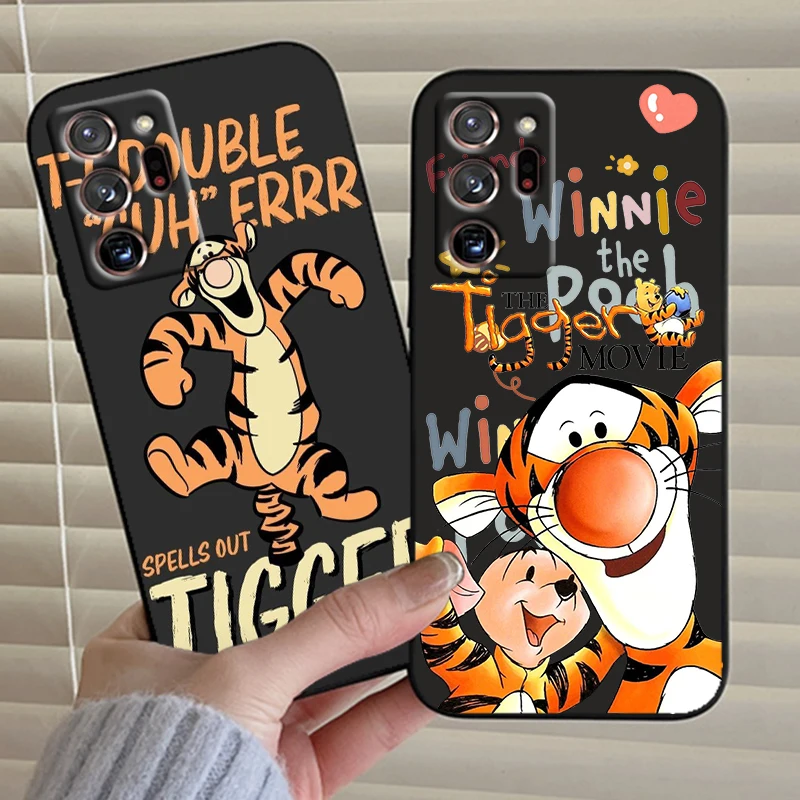 Tigger And Winnie The Pooh For Samsung Note 20 10 Ultra Plus A31 A14 A12 A70 A34 A25 A04 A05 A15 A24 5G Black Funda Phone Case