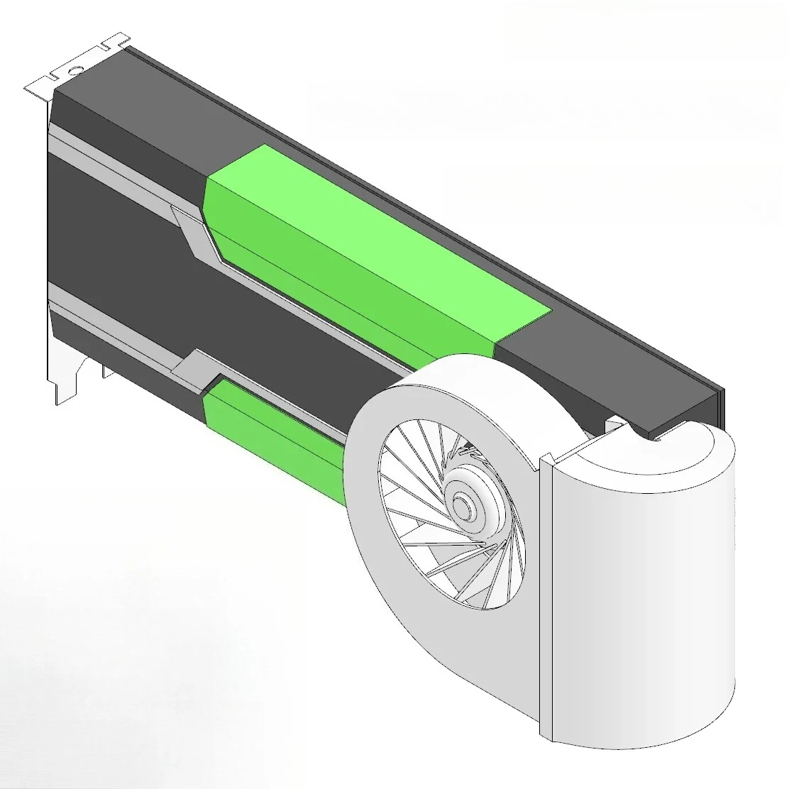 General Active Heatsink for Nvidia Tesla K80/K20/K40 GPU
