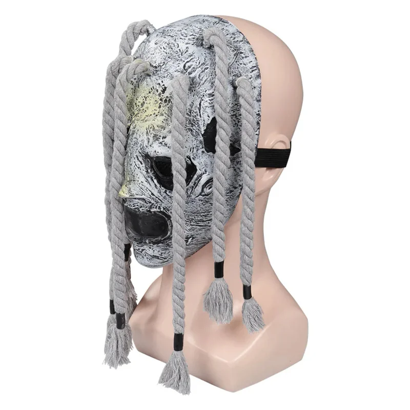 Accesorios de nudo de Cosplay para hombres, máscara de Jordison, máscara aterradora, casco de cara completa, máscara de Halloween, disfraz de Roleplay