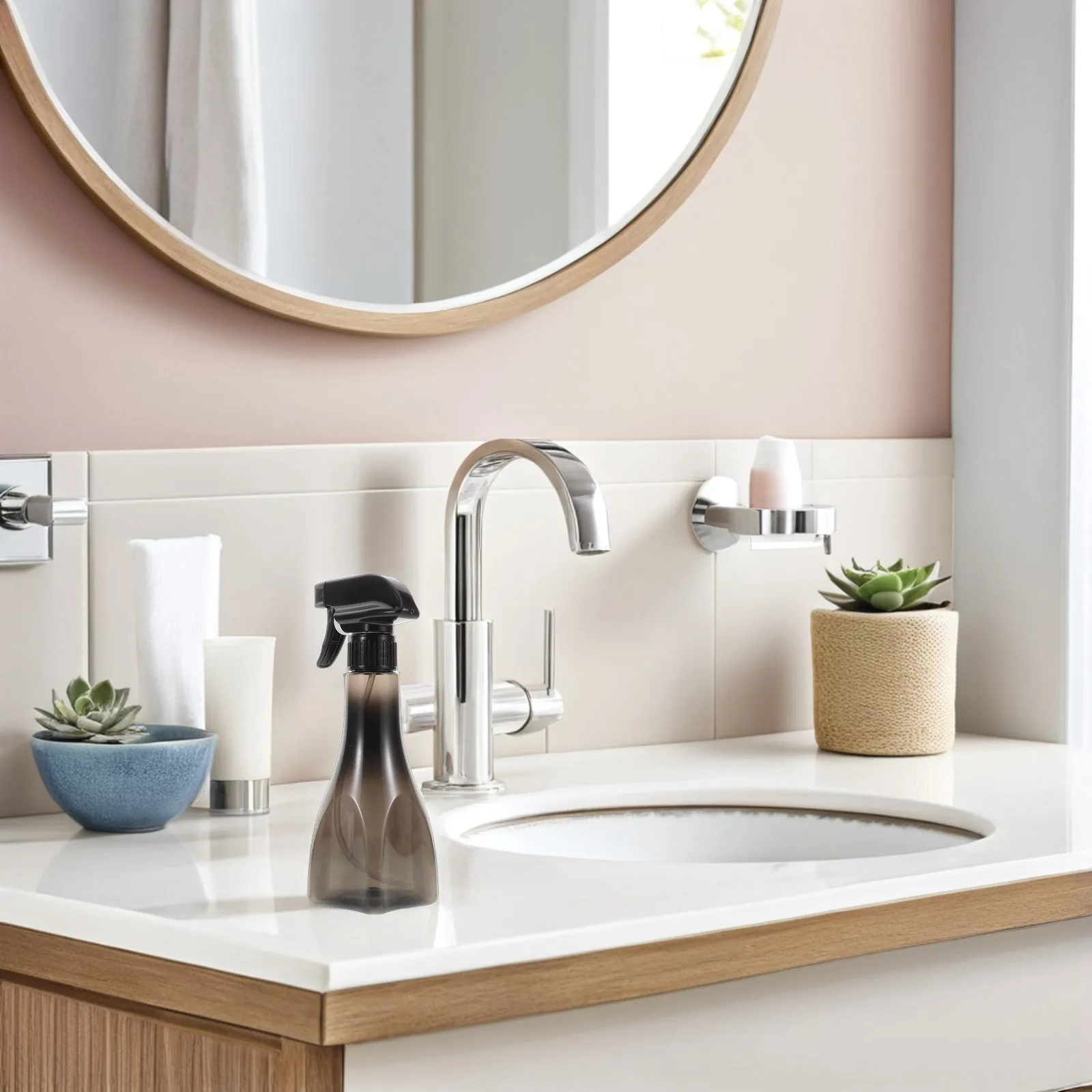 

Adjustable Spray Head Hair Salon 300ml Water Spray Bottle Fine Mist Refillable Multi Functional Mist Sprayer Barber Hair Styling