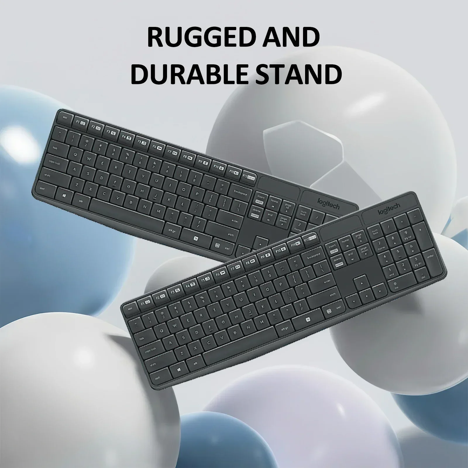 Logitech MK235 USB Wireless Keyboard Mouse Silent Keys Ultra-thin Design Compatible Laptopssuitable  Home Office Environment