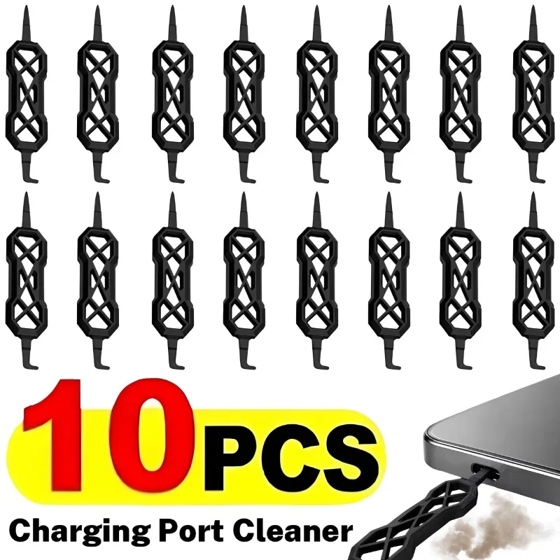 1/10Pcs Universal Speaker Charging Port Cleaner Precision 2-in-1 Tool for Phone Earbud 3D Printing Dust Collector Removal Tool