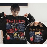 Polar Express Believe Christmas Women Sweater Sweatshirt 90s Holiday Movie 2-sided North Pole Magic Christmas Gift Clothes Women