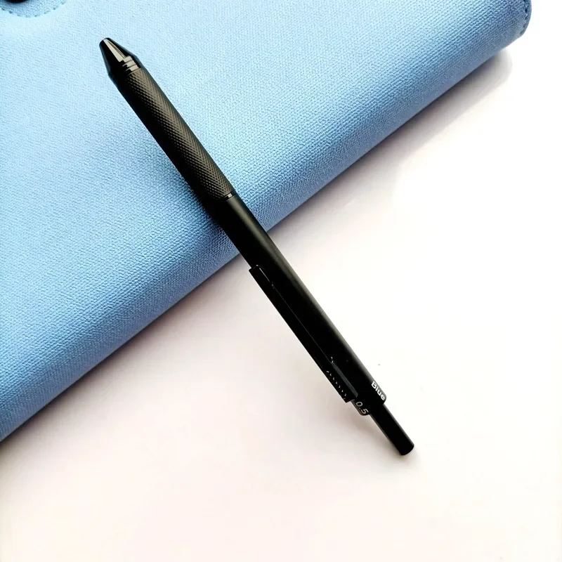 Meerkleurige metalen balpen 0,7 mm zwart blauw rode inktpen Automatisch potlood 4-in-1 balpenset Kantoor School schrijven