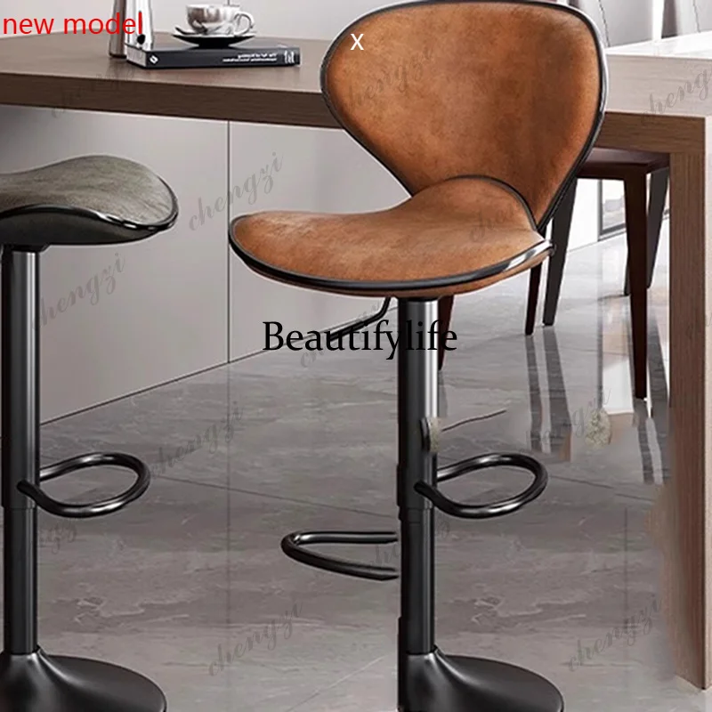 

Bedroom Luxury Bar Chairs Nordic Minimalist Adjustable Aesthetic Bar Stools Relaxing High Sillas Para Comedor Trendy FurnitureA1