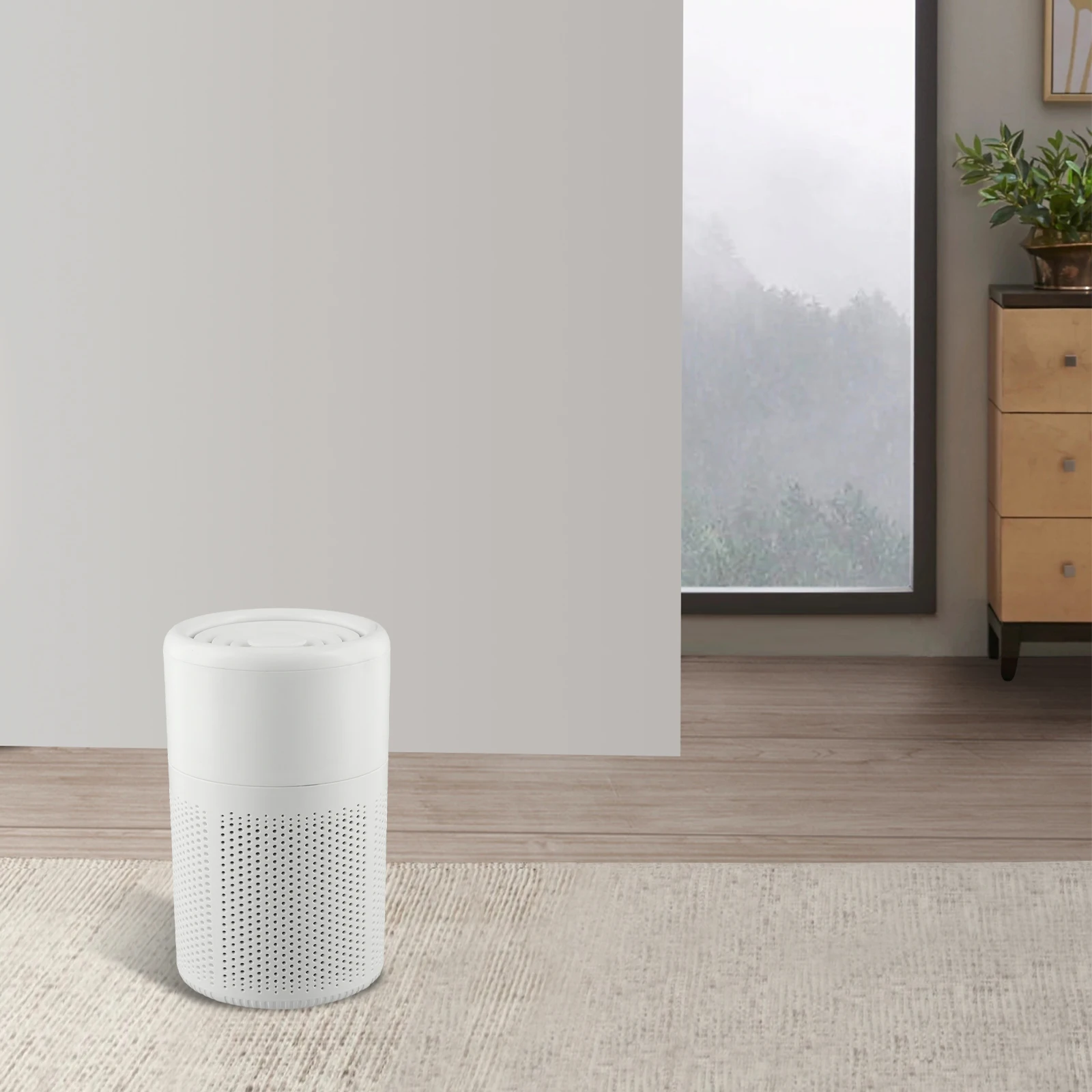 محلول منقي هواء محمول مزود بفلتر H13 للقضاء على الدخان وإنشاء جوًا مريحًا في المنزل