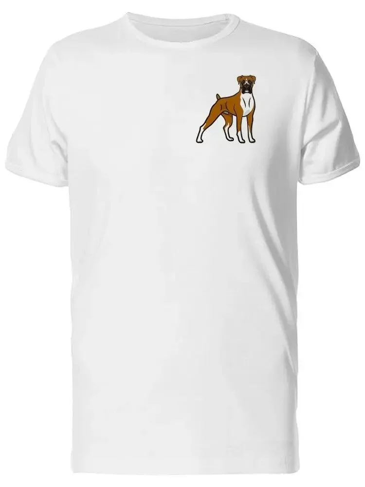 Fashion Colored Drawing Of A Boxer Dog Men'S Tee Tee