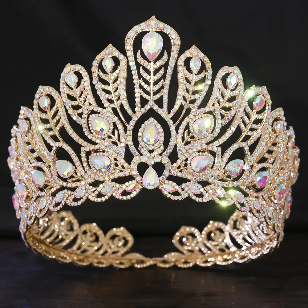 Levery 2026 Queen Pageant Kroon en Diademen Prinsessenkroon voor Vrouwen Kristallen Hoofdbanden voor Bruiden, Prinsessen voor Bruiloften