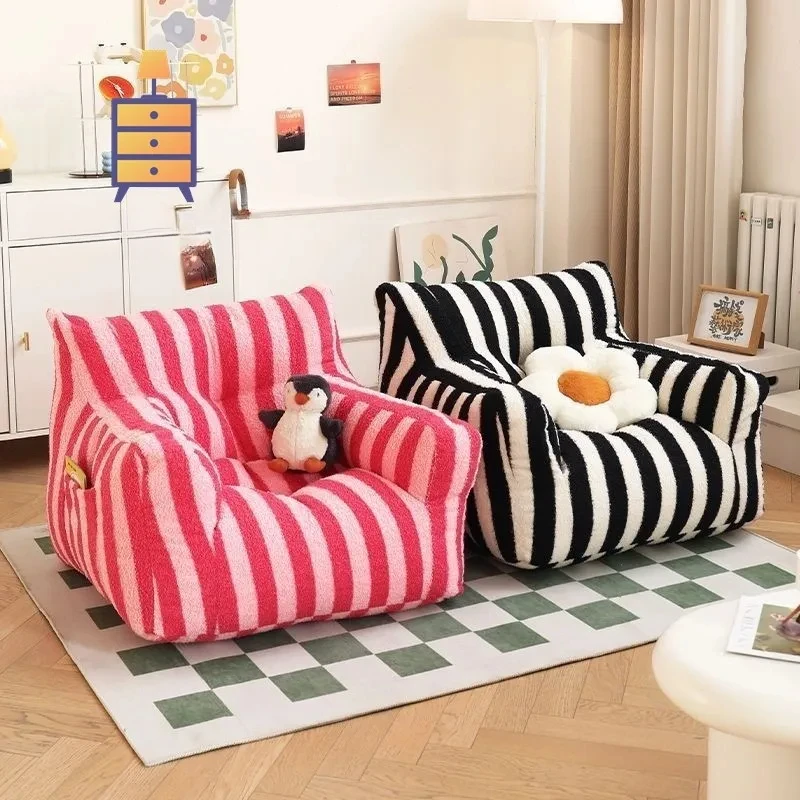 X&D Lamb Wool Casual Lightweight Children's Sofa Baby Reading Corner Internet Celebrity Lazy Sofa Chair Mini Cute Small Sofa Hot