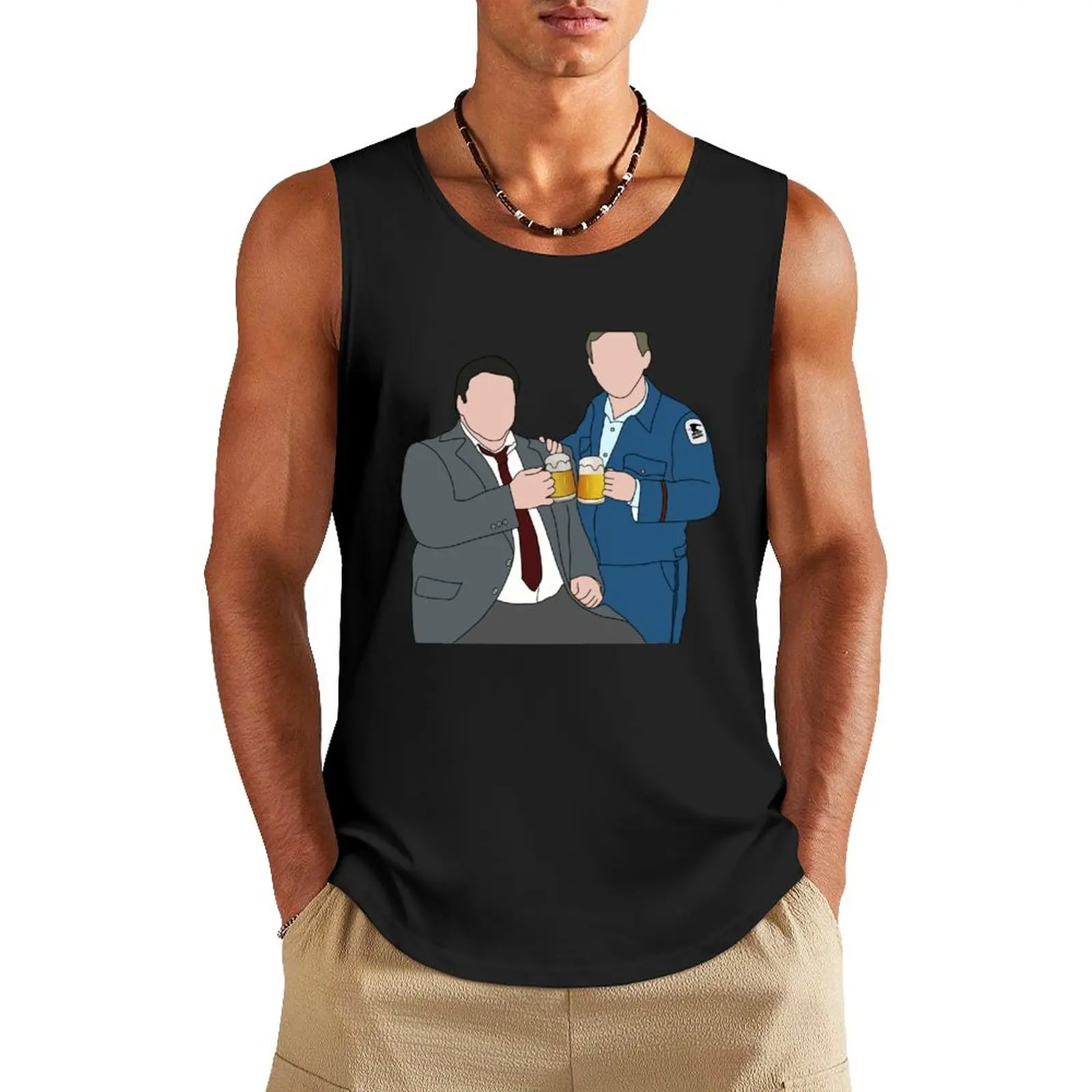 

norm and cliff Tank Top summer 2024 mens gym clothes