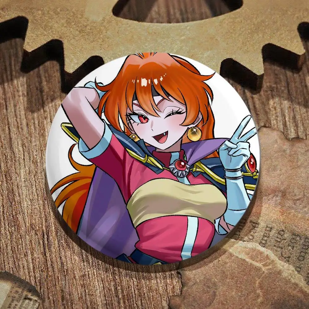 لينا عكس أنيمي S-القاتل شارات أنيمي شارة ليزر مستديرة الكرتون بروش الملابس ظهره اكسسوارات التلبيب #6