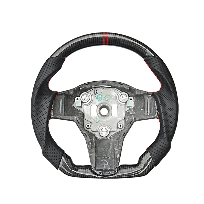 Carbon fiber steering wheel modification steering wheel upgrade steering wheel for teslas  modely/model 3