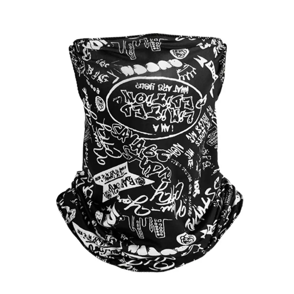 

Anti-UV Breathable lce Silk Bandana Elastic Hanging Ear Cool Face Scarf Headband Scarf Men Women