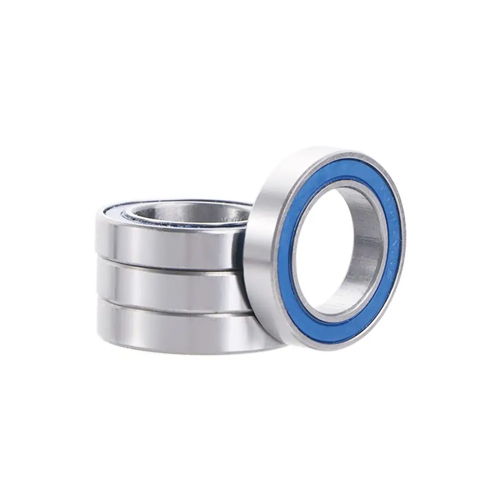 15*24*5mm Chrome Steel Blue Sealed with Grease Bike Pivot Bearing Full Balls Bearing 6802 VRS MAX Bearings RSV Ball Bearings