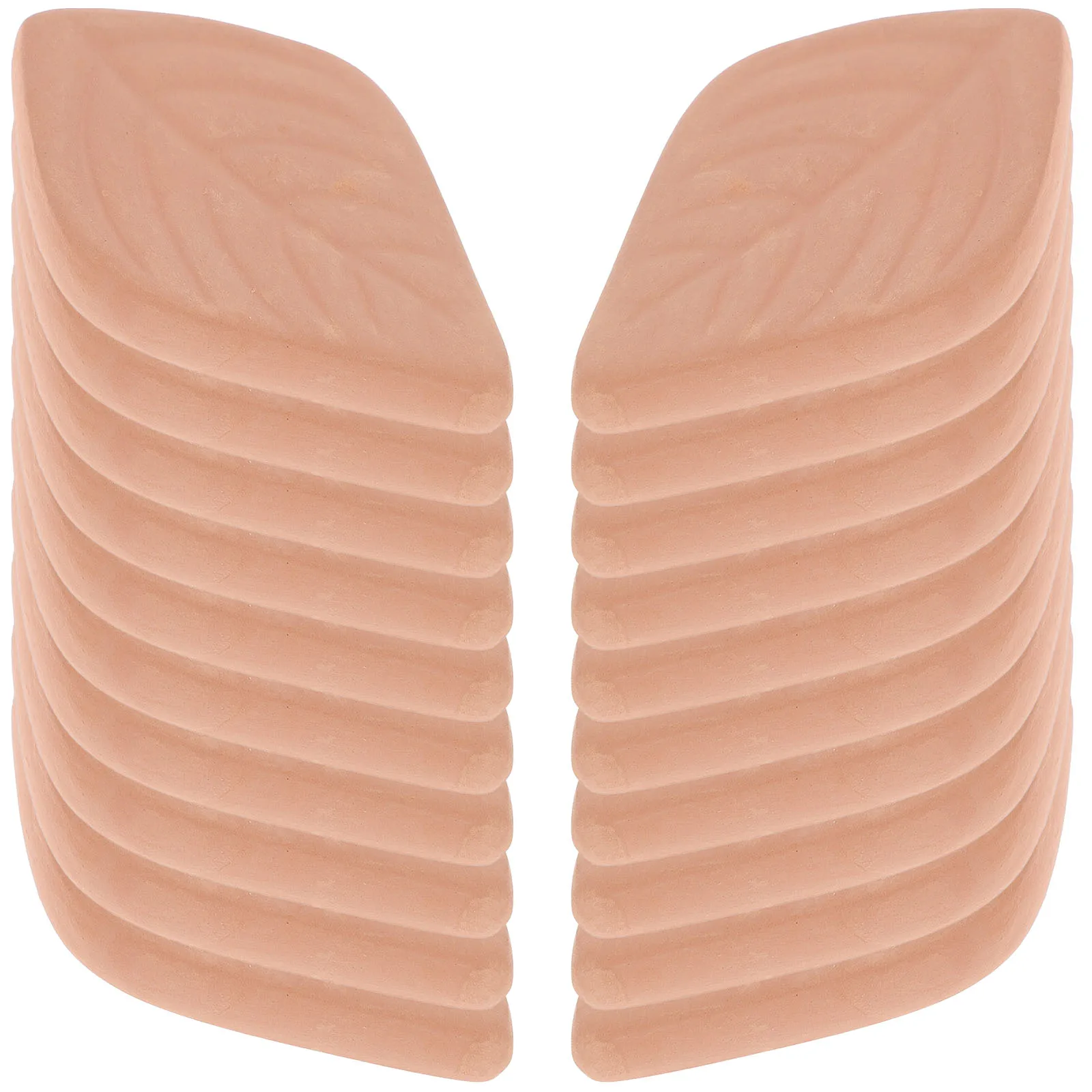 

20Pcs Red Pottery Food Grade Moisture Absorbers Leaf Shape Reusable Food Storage Dehumidifiers Moisture Absorbent for Rice