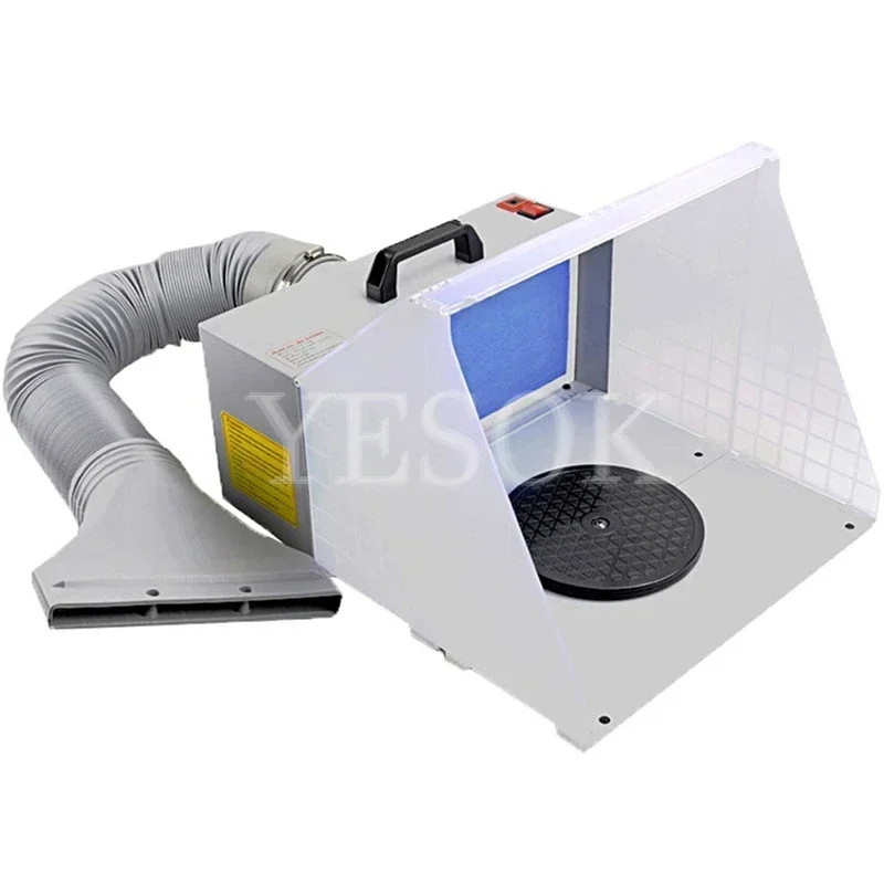 Airbrush Spray Booth for Hobby Modeling Airbrush Paint Booth Box Exhaust Fan Filter Airbrushing ( DIY Art Craft  Hobby)