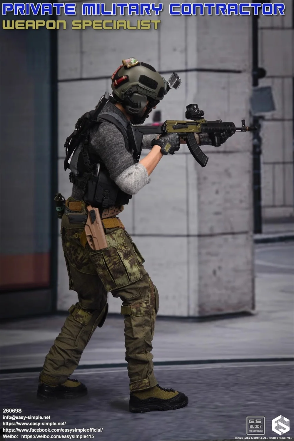 Nova chegada 1/6 EASY&SIMPLE ES 26069S EUA. Boneca soldado figura de ação PMC conjunto completo boneca de ação móvel cerca de 12 "para coletar fã