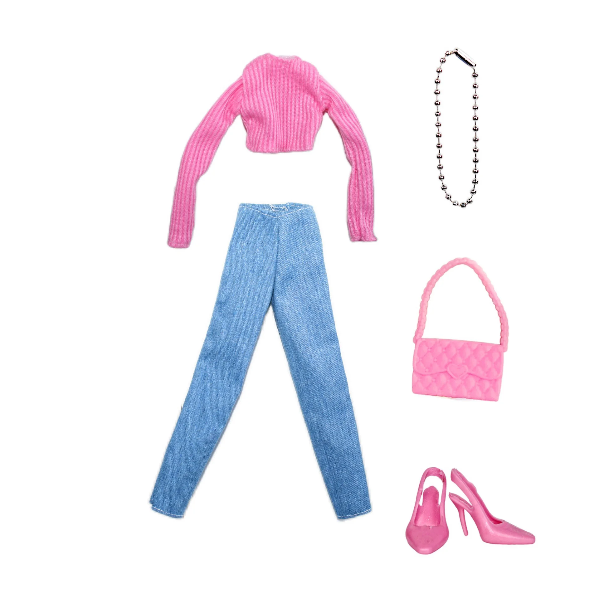 Exquisite Clothing Set Fashion Tops Jeans Shoes Set 1/6 Supermodel Doll Clothes Suit Outfit For 30cm Xinyi FR ST PP BABI Dolls