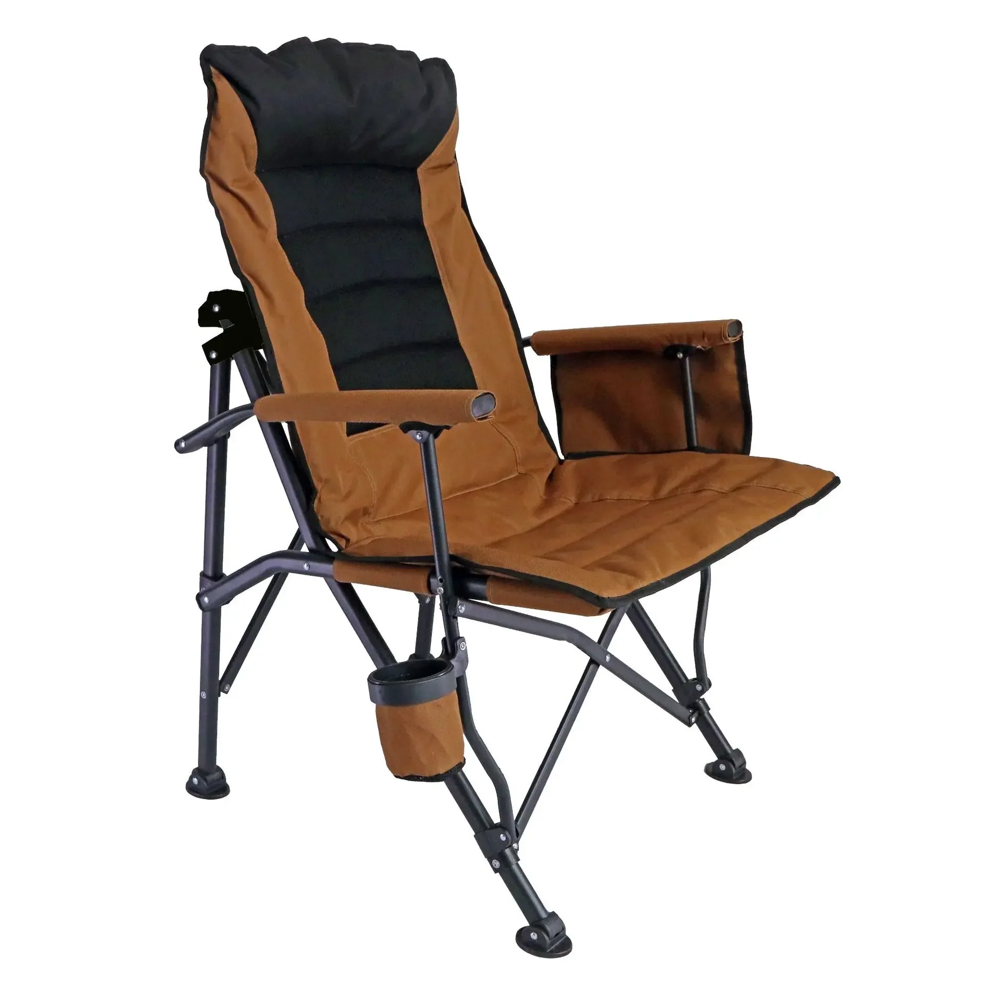 Custom New Upgrade Adjustable Backrest Portable Metal Luxury Arm Outdoor Recliner Fishing Folding Camping Garden Beach Chairs