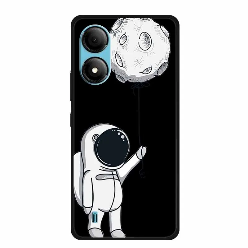 Funda For ZTE Blade A33S Case Cute Cartoon Cat Black Silicone Soft Phone Case For ZTE A33S Back Cover Case A 33 s 33s Coque Capa