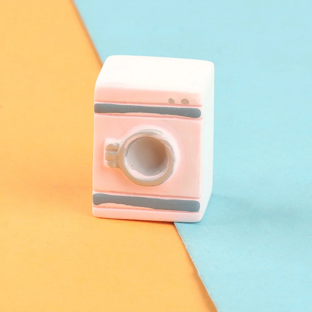 1Set Harz Mini Möbel für Puppenhaus Langlebige Waschmaschine Wc Wasser Brunnen Dekorationen Puppenhaus Liefert