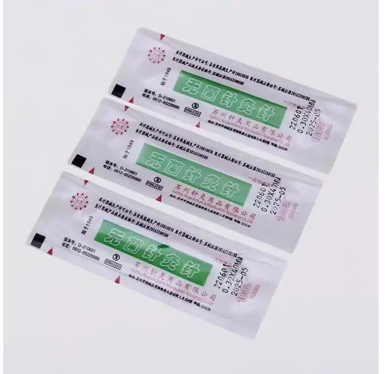 

500 pcs disposable sterile acupuncture needles 0.25/0.30/0.35*13/25/40/50/60/75mm