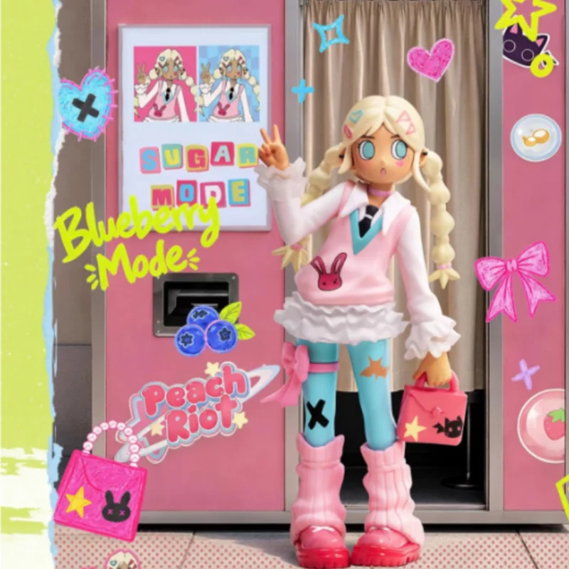 POPMART Peach Riot Sugar Mode Series Mystery Blind Box Surprise Unbox Kawaii Doll Anime Toy Present Box