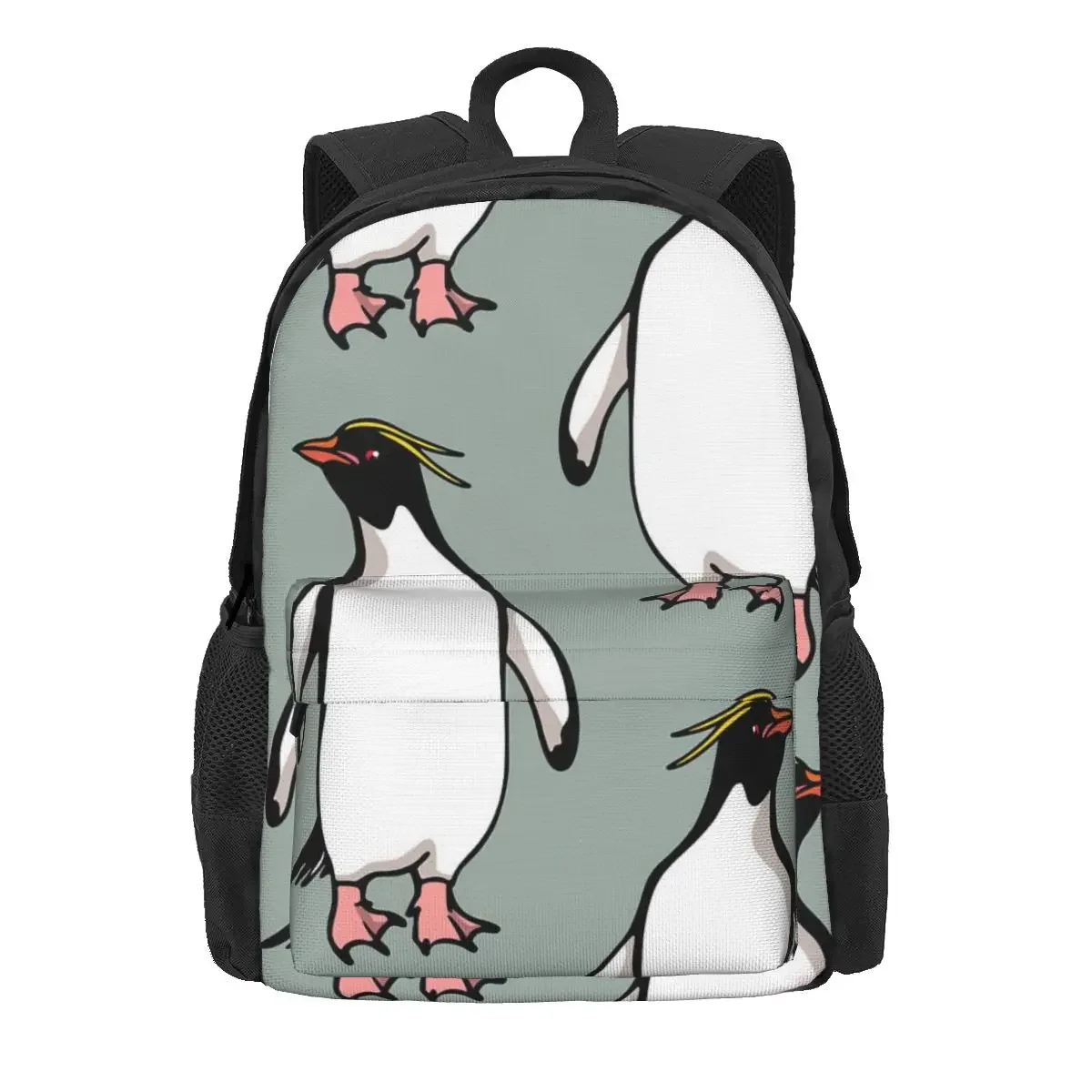 

King Penguin Pattern Backpacks Boys Girls Bookbag Children School Bags Cartoon Kids Rucksack Laptop Rucksack Shoulder Bag