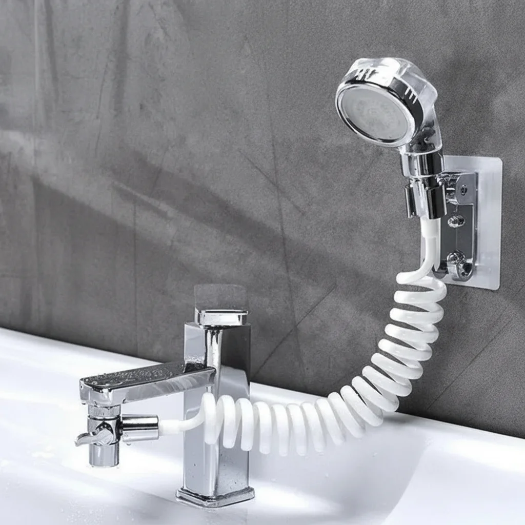 

Ручной душевой набор высокого давления для экономии воды с регулируемыми режимами распыления для ванной комнаты