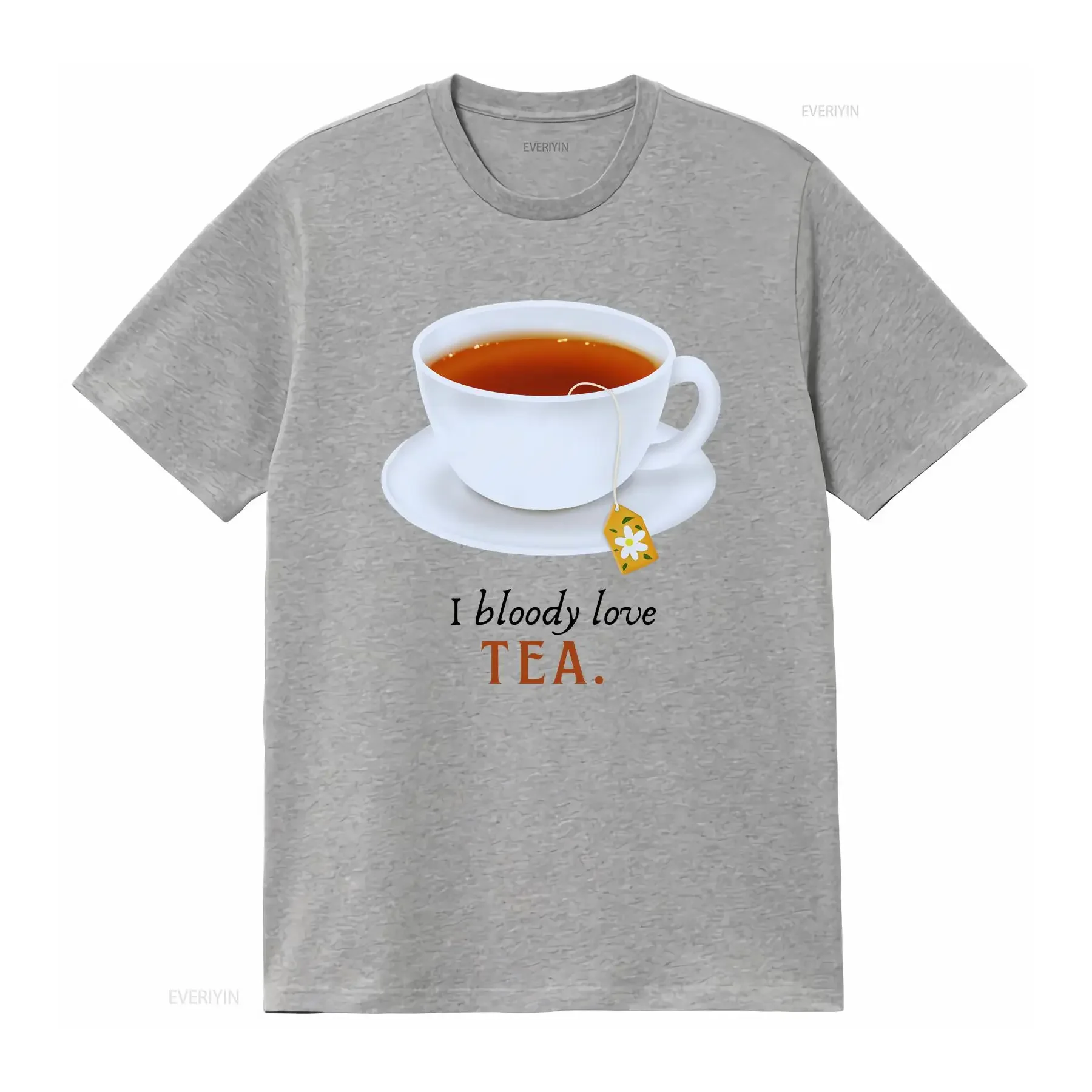 أنا الدموي الحب الشاي تي شيرت عاشق بريطاني الإنجليزية كوب جيني مدمن الشاي خمر غسلها أوم أنيق قليلا الشارع الشهير #3