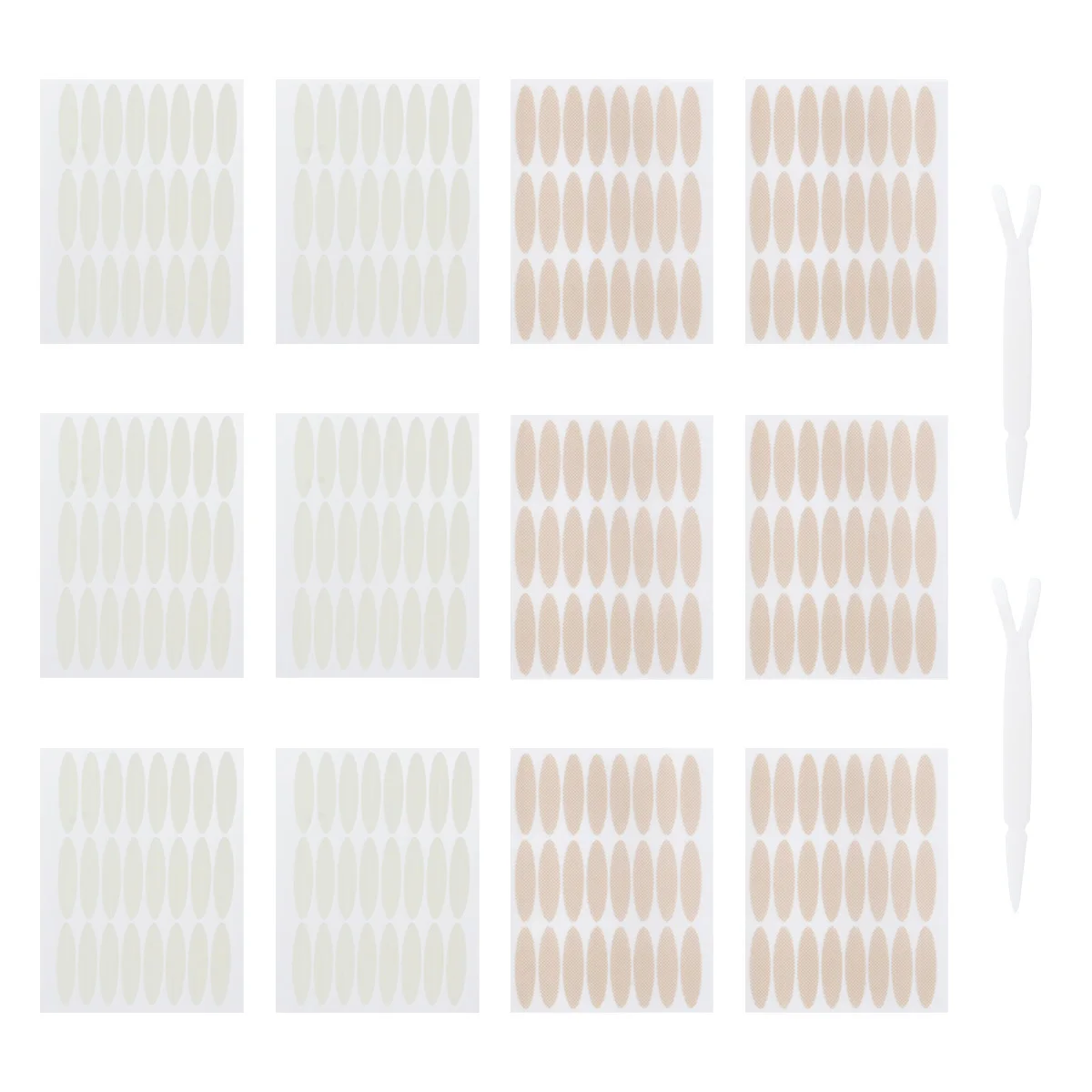 이중 눈꺼풀 테이프 섬유 프리미엄 스킨 컬러 보이지 않는 눈꺼풀 스티커 접착제 자연스러운 룩 메이크업 도구 여성용 뷰티 케어