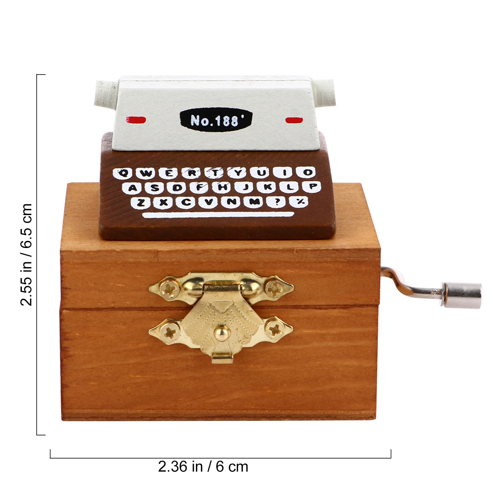 

Clockwork Music Box Wooden Hand Crank Quality Made Perfect Christmas Present Wooden Music Box Musical Gifts