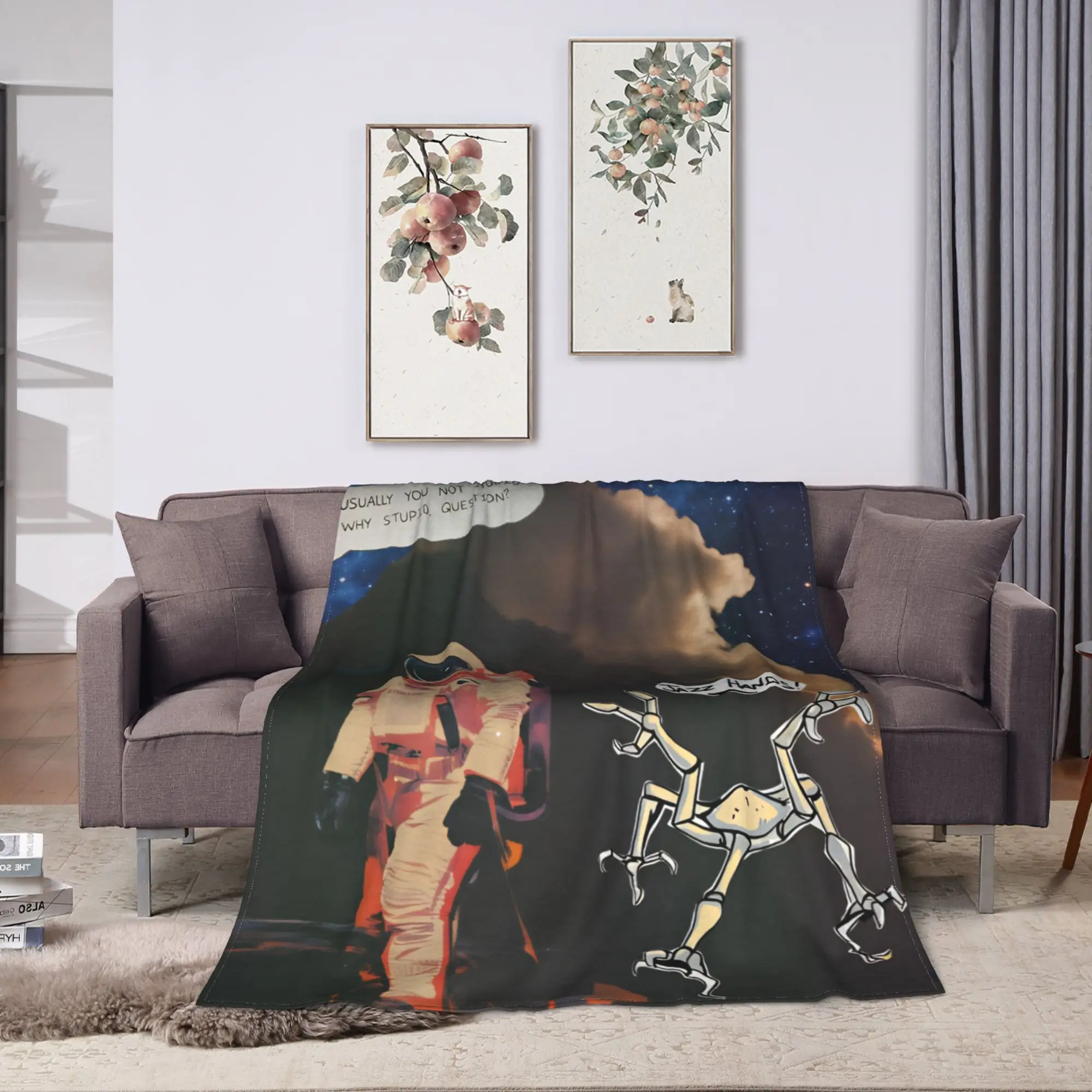 Project Hail Mary Soft Blanket  Picnic Plush Throw Blanket Pattern Home Decor Flannel Bedspread Sofa Bed Cover