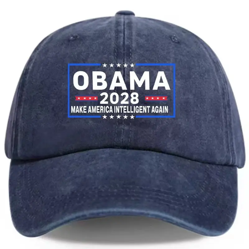 قبعة بيسبول رجالية أوباما 2028، تصميم يجعل أمريكا الذكية مرة أخرى، بمقاس قابل للتعديل