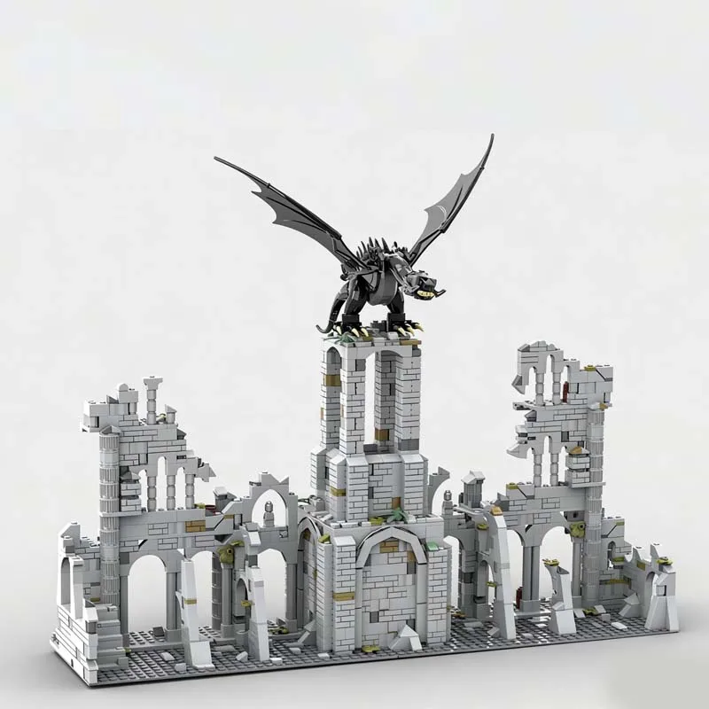 New 1662Pcs Famous The Rings Movie Series Moc Fall Garrison Model Building Blocks Diy Creative Ideas Toy Birthday Gifts Bricks