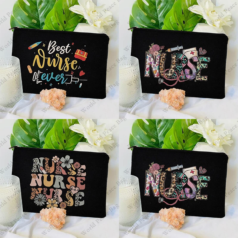 1pc Nurse Makeup Bags,Nurse Gifts for Women,Nurse Cosmetic Bags With Zipper,Nurse Gifts for Nursing Student,Student Nurse Gifts