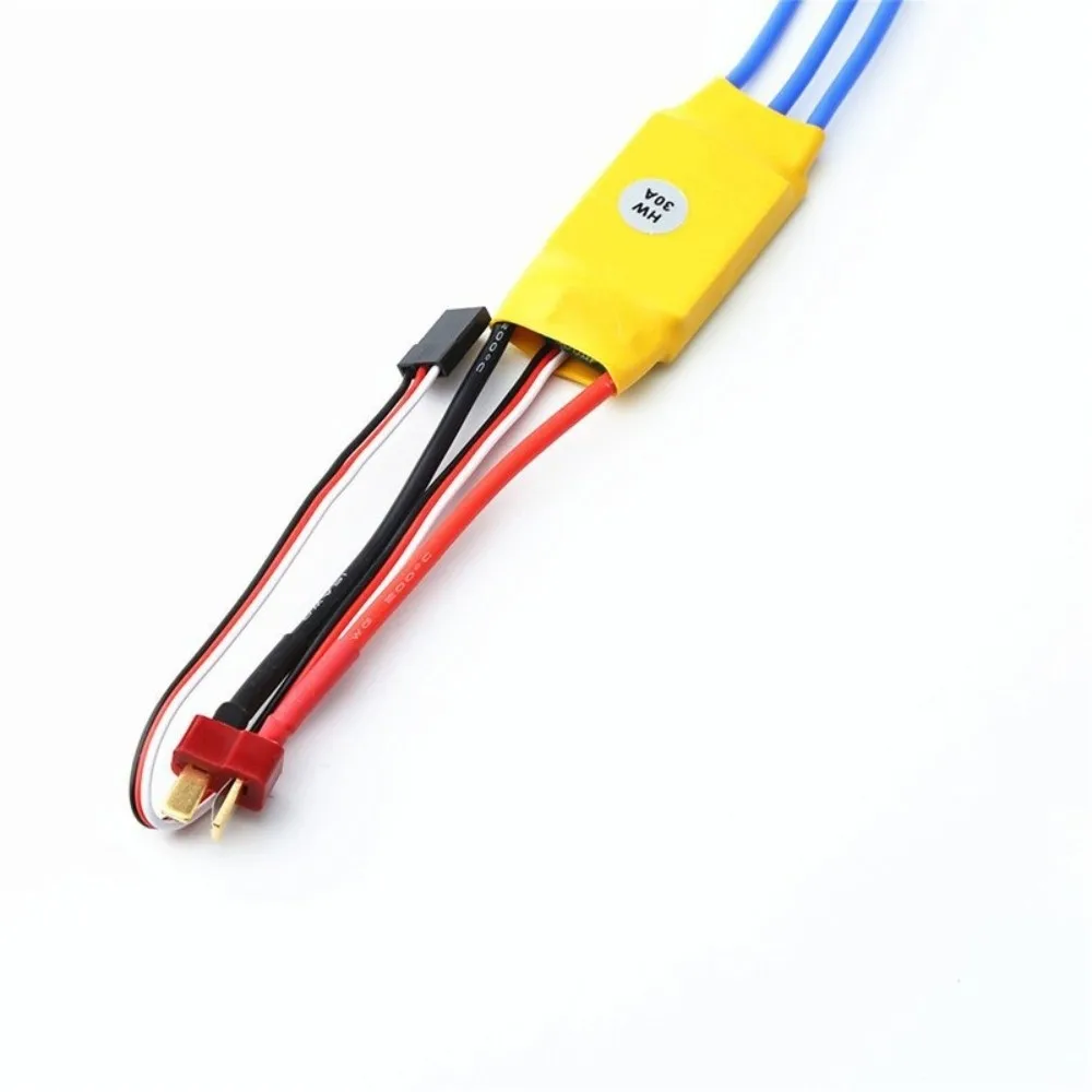 HW30A 40A فرش ESC الموز رئيس BEC وظيفة وحدة تحكم السرعة الإلكترونية سهلة الاستخدام T التوصيل كوادكوبتر صغير ESC ل FPV F450